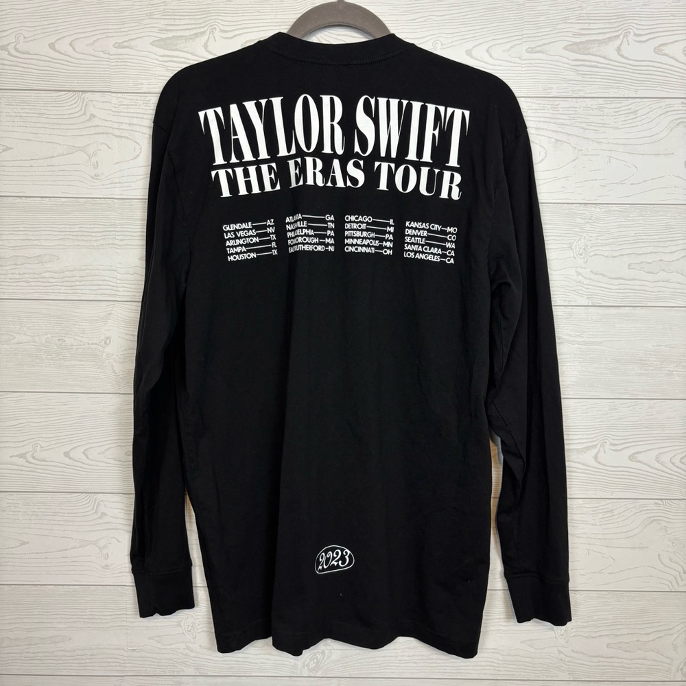 2023 TAYLOR SWIFT THE ERAS TOUR BLACK LONG SLEEVE TEE OFFICIAL AUTHENTIC LARGE - Picture 6 of 10